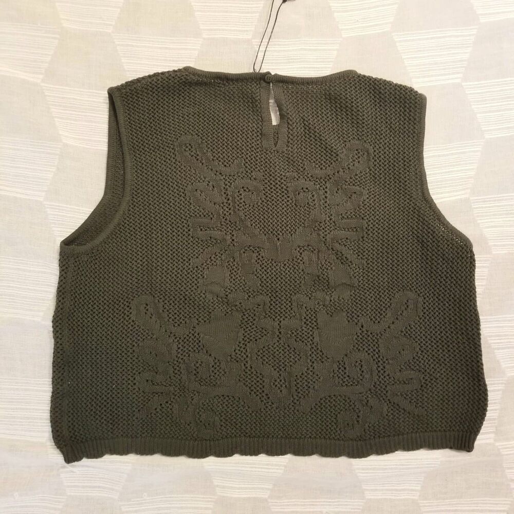 NWT Disturbia Tulip Jacquard Knit Crop Top - Picture 6 of 9